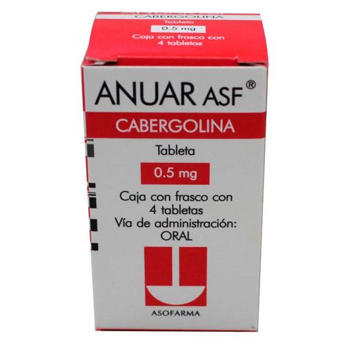 Tabletas Anuar Asf 0.5mg Frasco con 4 Tabletas