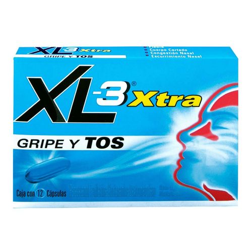 Cápsulas XL-3 Xtra Antigripal Caja con 12 Cápsulas