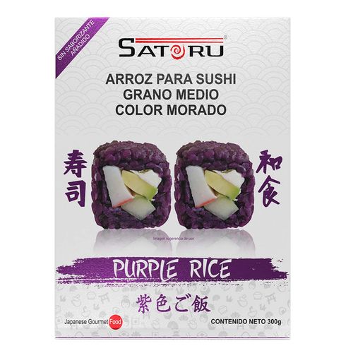Arroz Japonés Morado para Sushi Morimoto sin Sabor Añadido de 300g