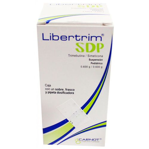 Suspensión Pediátrica Libertrim SDP Caja con Sobre, Frasco y Pipeta Dosificadora