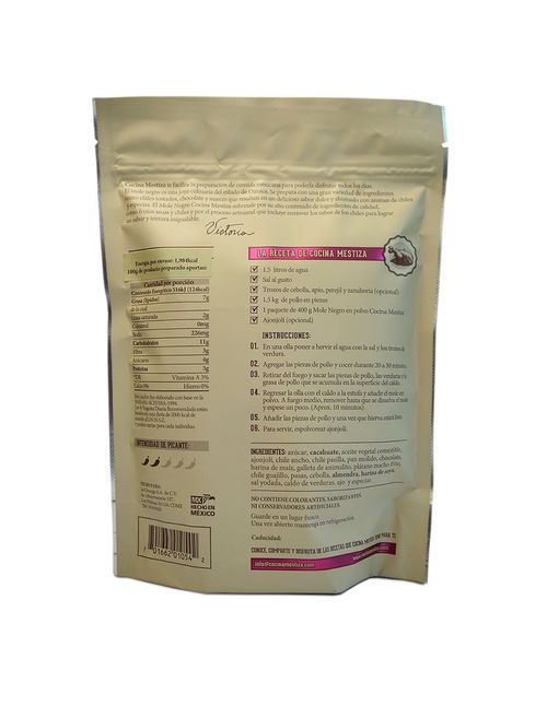 Mole Negro Cocina Mestiza en Polvo Estilo Oaxaca 400g
