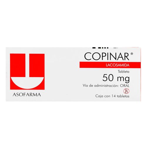 Tabletas Copinar 50mg Caja con 14 Tabletas