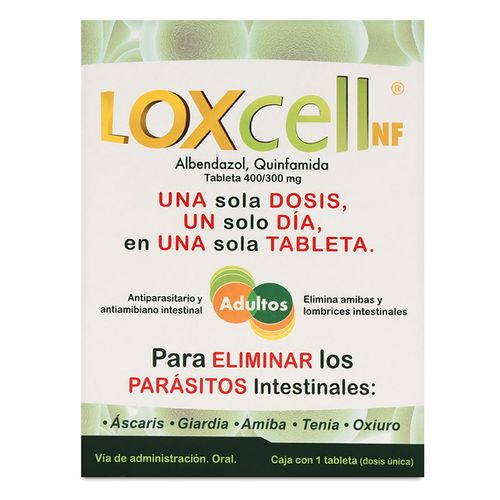 Tableta Loxcell 400mg/300mg Caja con 1 Tableta