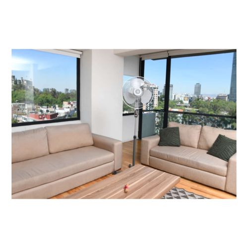Ventilador de Pedestal Man 18 Pulgadas Gris VPG-0018