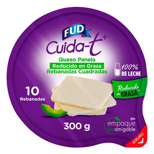 Queso Fud Cuida t+ Panela Rebanadas Cuadradas 300g