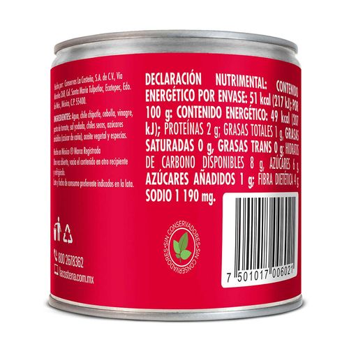 Chiles Chipotles La Costeña Adobados 105g