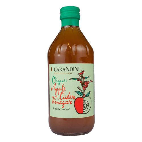 Vinagre de Manzana OrgánicoBotella de Carandini Italia 500 ml