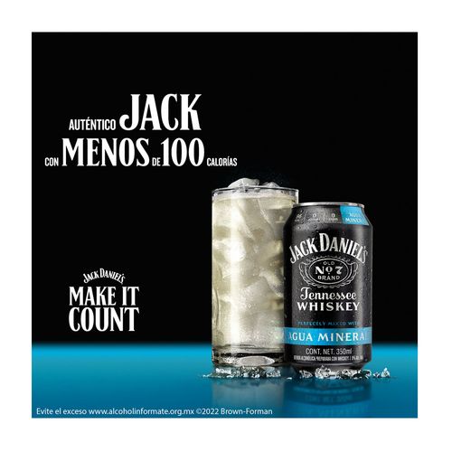 Bebida Preparada Jack Daniel's & Mineral 350ml