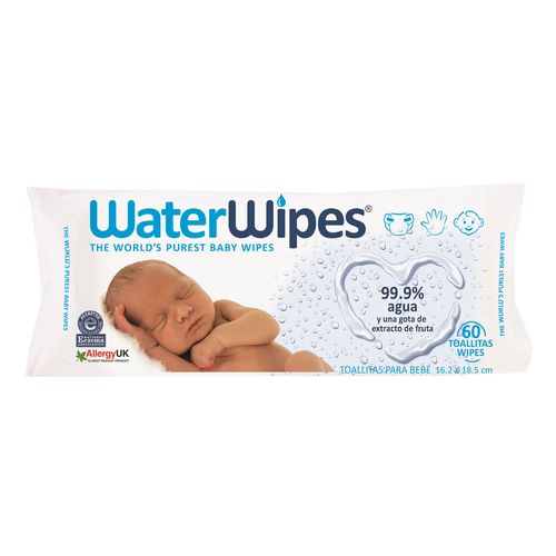Toallitas Húmedas para Bebé WaterWipes 60 Toallitas
