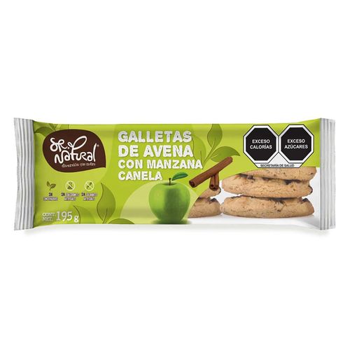 Galleta Sr. Natural Avena Manzana Canela 195g