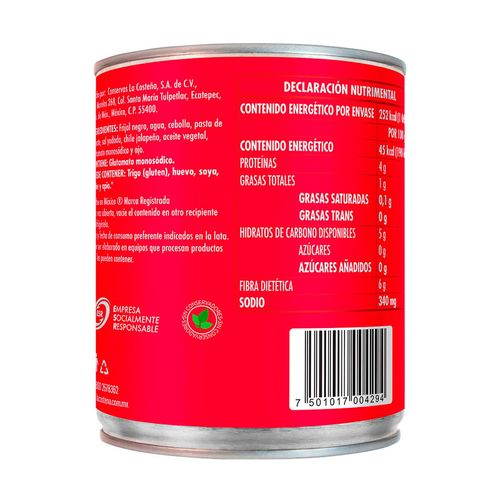 Frijoles Negros La Costeña enteros 560g