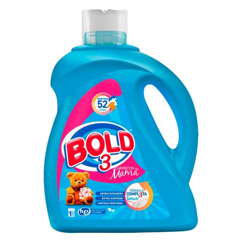 Detergente Líquido Bold 3 Cariñitos de Mamá 4.23L