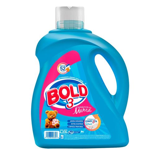 Detergente Líquido Bold 3 Cariñitos de Mamá 4.23L