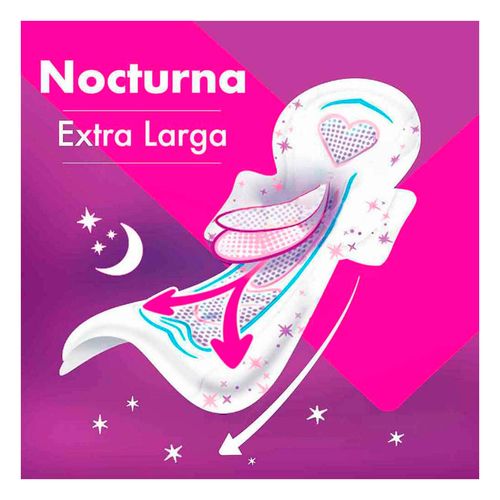 Toallas Femeninas Saba Buenas Noches con Alas 6 Piezas