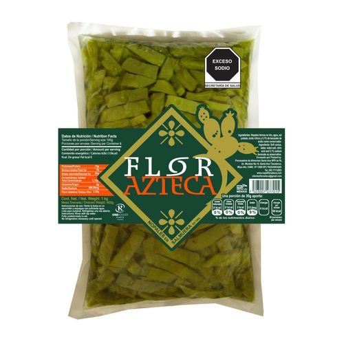 Nopal Flor Azteca en tira en Salmuera 1kg