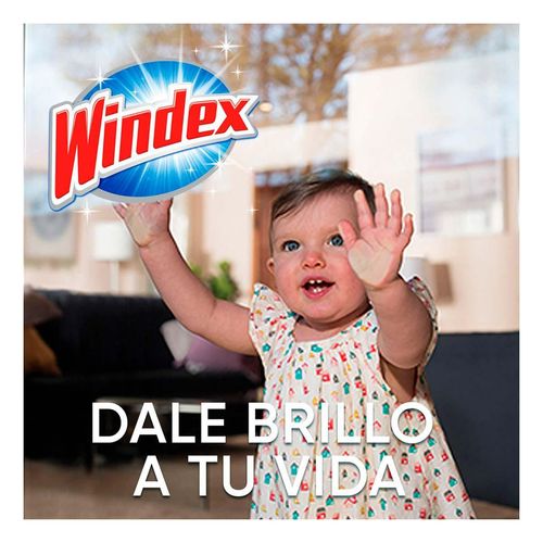 Limpiador Líquido para Vidrios y Superficies Windex Formulado con Vinage Repuesto de 500ml