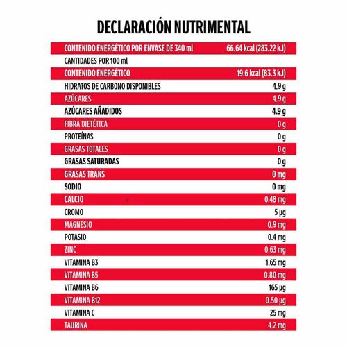 Bebida Rehidratante Vitamin Water Sabor Fruta Dragón 340ml