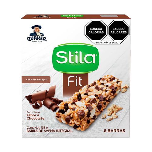Barras De Avena Quaker Stila Fit Sabor A Chocolate 138g