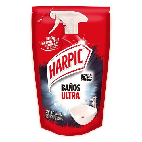 Limpiador de Baños Líquido Harpic Ultra 500ml