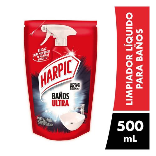 Limpiador de Baños Líquido Harpic Ultra 500ml
