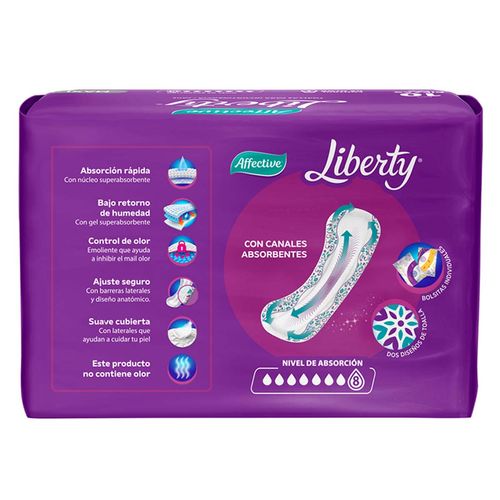Toallas Femeninas para Incontinencia Affective Liberty Talla Maxi 10 Toallas