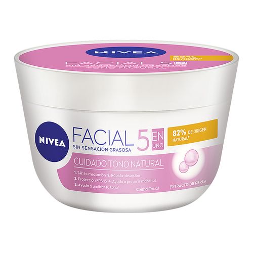 Crema Facial Hidratante Aclarante NIVEA 5 En 1 Aclarado Natural 200ml
