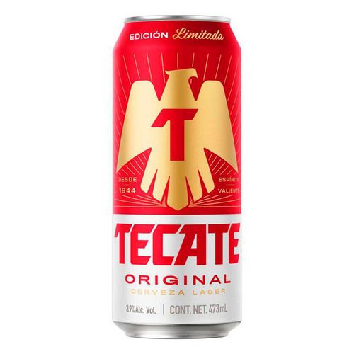 Cerveza Clara Tecate Original lata de 473ml