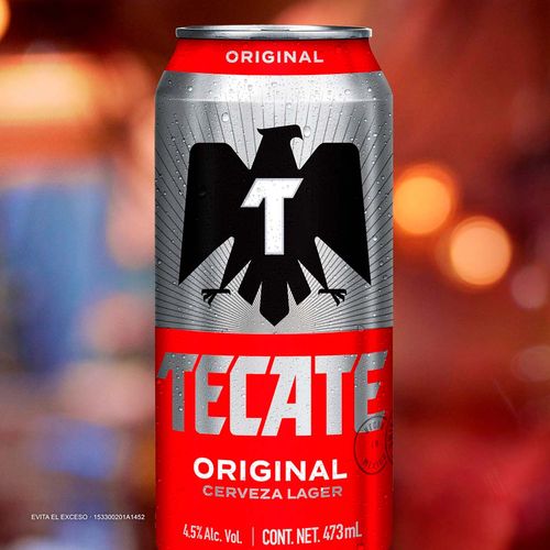 Cerveza Clara Tecate Original lata de 473ml