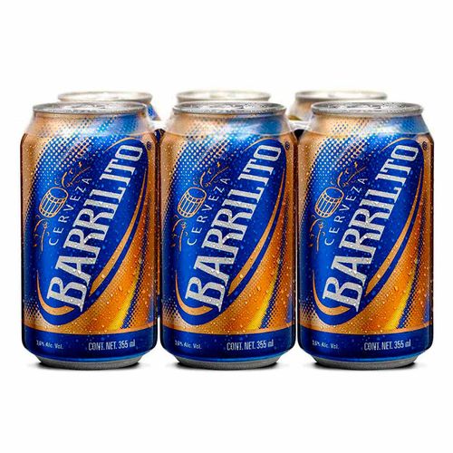 Cerveza Barrilito 6 Pack lata de 355ml