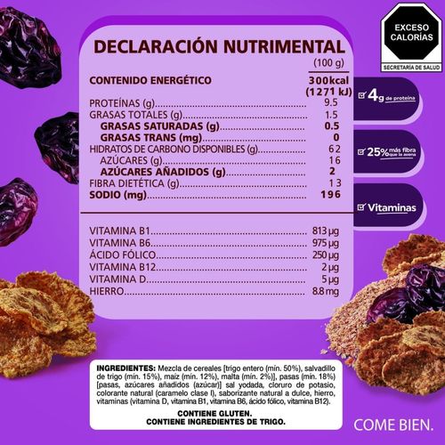 Cereal Kellogg's All Bran Sabor Pasas 490g