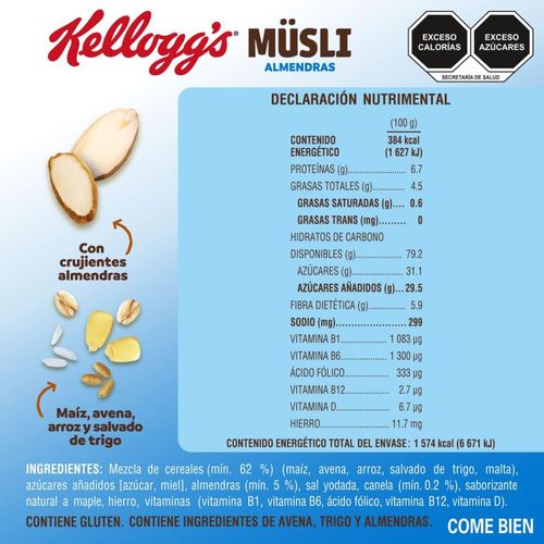 Cereal Kellogg's Müsli Con Almendras 410g