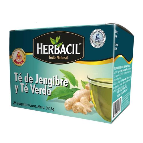 Té Herbacil de Jengibre y Té Verde 37.5g