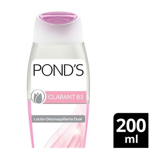 Loción Facial Desmaquillante Dual Pond's Clarant B3 200ml