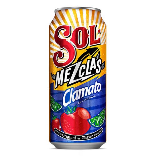 Cerveza Preparada Sol Clamato Lata 473 ml