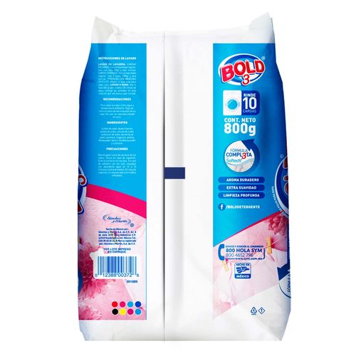 Detergente en Polvo Bold 3 Cariñitos de Mamá 800g
