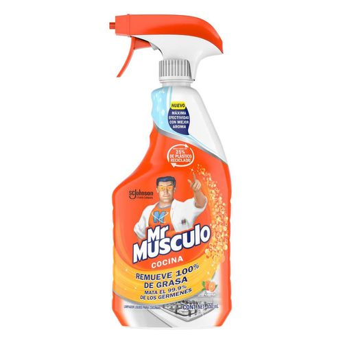 Limpiador Liquido Mr. Músculo Desengrasante Gatillo Naranja 650ml