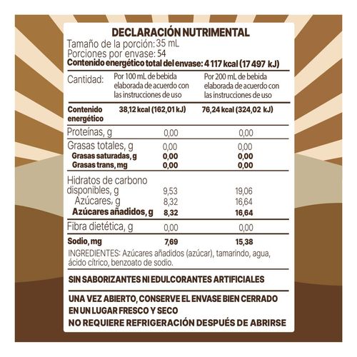 Concentrado Deliciosa de Tamarindo 1.890L