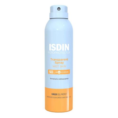 Fotoprotector Corporal Isdin Transparent Spray Wet Skin FPS 50+ Resistente al Agua 250ml