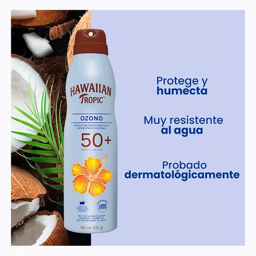 Protector Solar Hawaiian Tropic Ozono 50+ FPS C-Spray 180ml