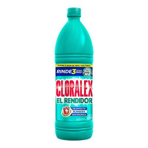 Blanqueador Líquido Cloralex El Rendidor 950ml