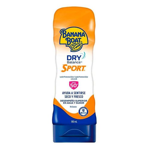 Protector Solar Banana Boat Dry Balance Sport 50+ FPS Loción 180ml
