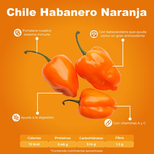 Chile Habanero Naranja por kg