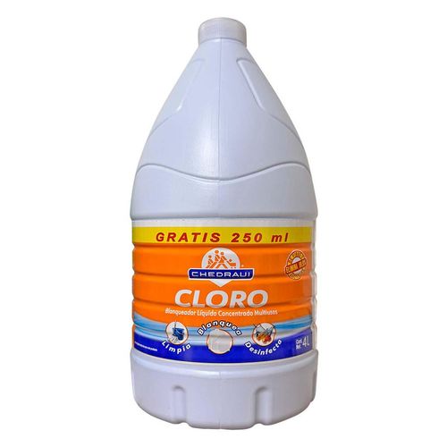 Blanqueador Líquido Chedraui Multiusos 4L