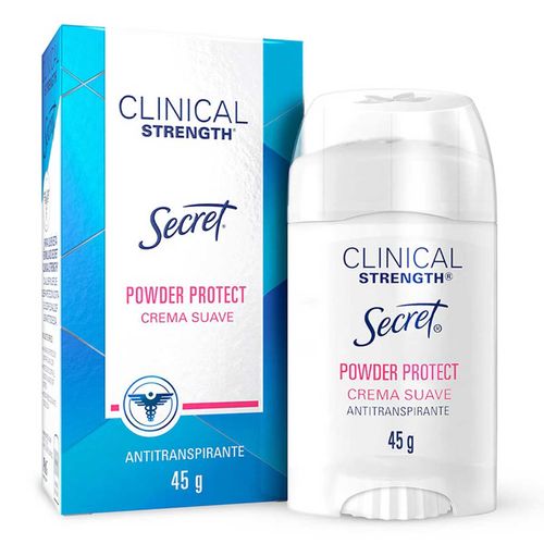 Crema Antitranspirante Secret Clinical Strength Powder Protect 45g