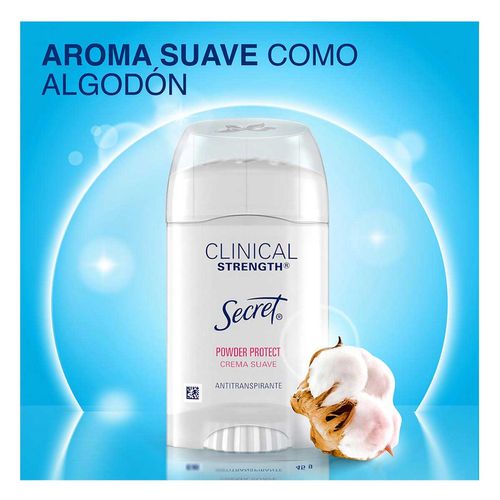 Crema Antitranspirante Secret Clinical Strength Powder Protect 45g