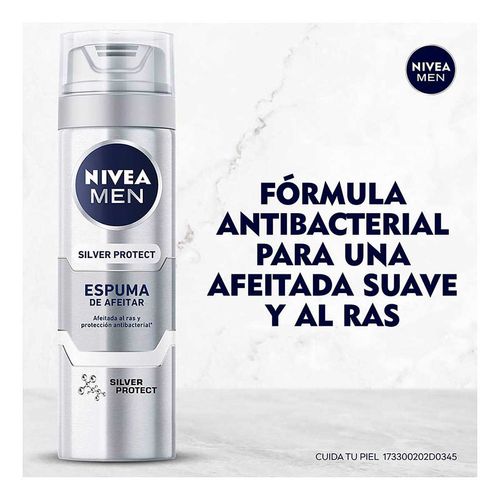 Espuma para Afeitar NIVEA MEN Silver Protect 200ml