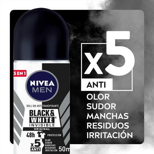 Desodorante Anti manchas NIVEA MEN black & white invisible power 50ml