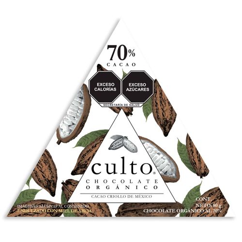 Chocolate Culto 70% Cacao 80g