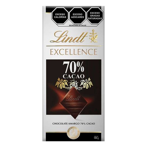 Lindt Excellence 70% Cacao Barra 100g