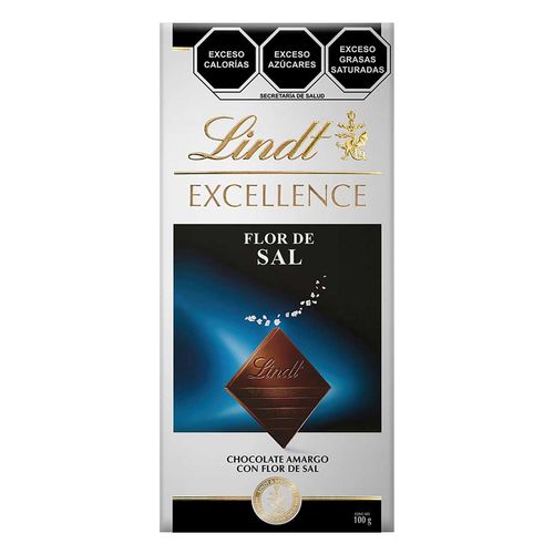 Lindt Excellence Flor de Sal Barra 100g